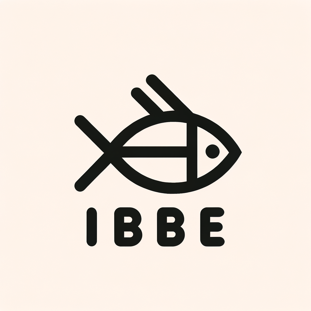 logomarca de um peixe com as letras IBBE